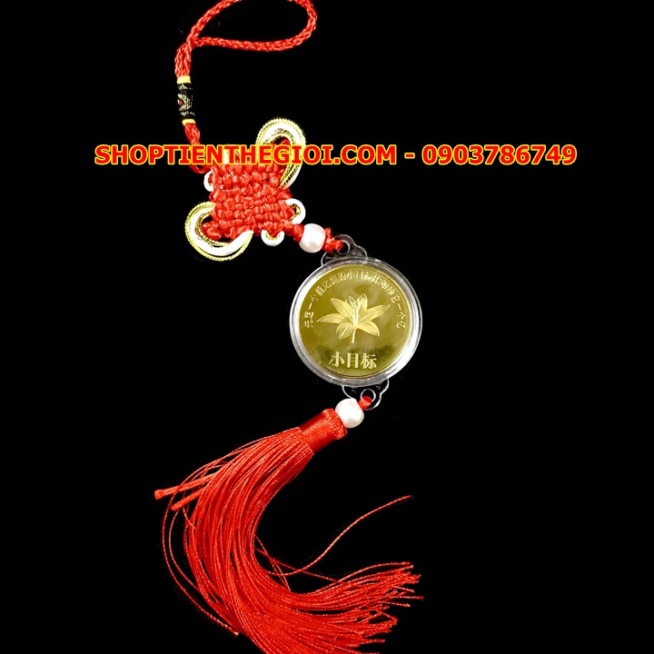 Dây Treo Ô Tô Xu con Cọp 1 Yi Trung Quốc Vàng - SP005422